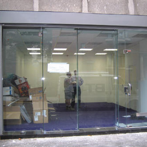 shop front door repair Oakley